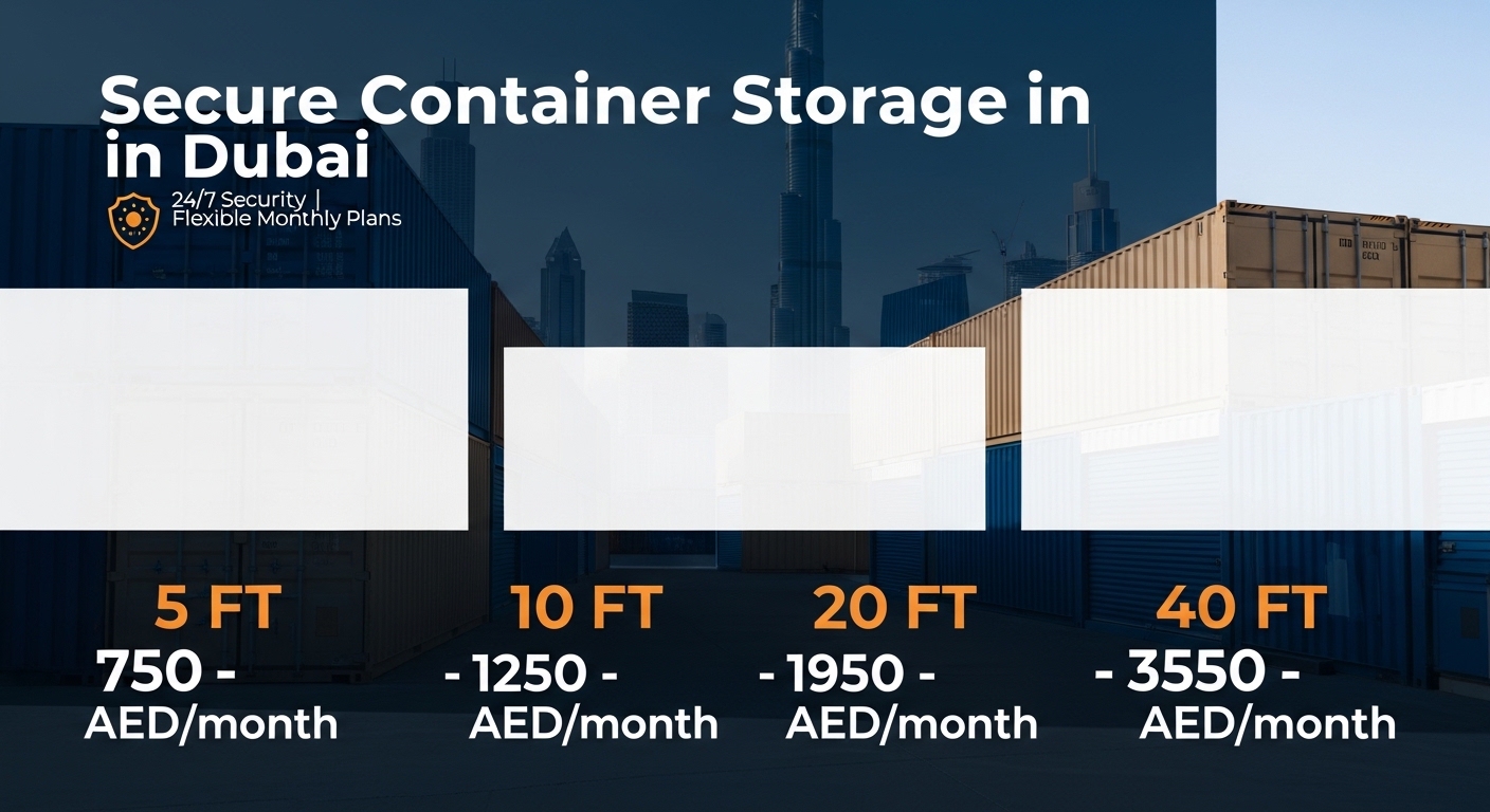 Container Storage Dubai Pricing and Secure Units