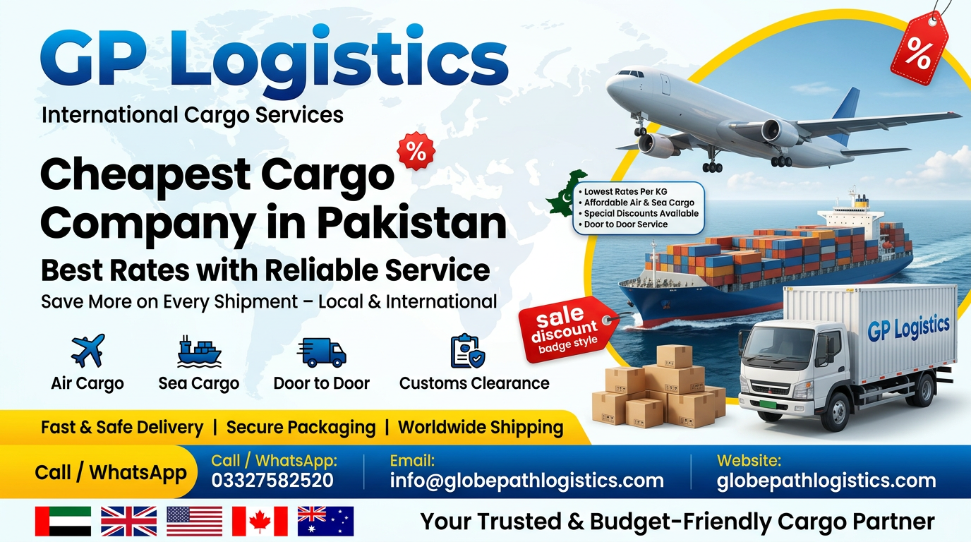 Cheapest Cargo Company in Pakistan