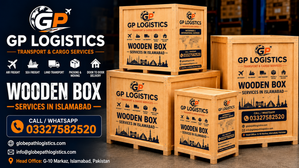 Wooden crating service in Islamabad by GP Logistics